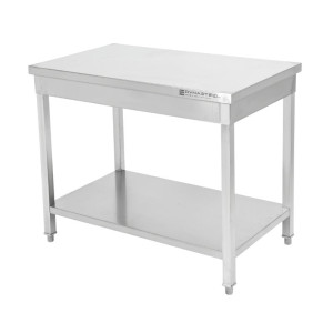 Tavolo Inox con Ripiano - Robusto e Pratico