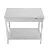 Stainless Steel Table 800x600 mm with Lower Shelf — Pro