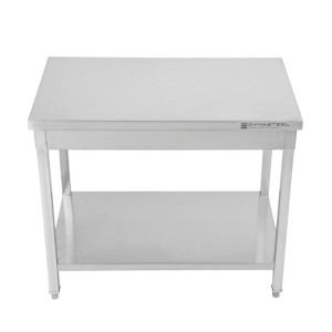 Stainless Steel Table with Shelf - D 600 mm - W 1600 mm - Dynasteel