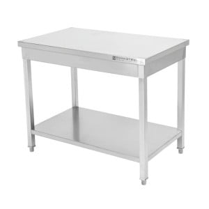 Stainless Steel Table with Shelf - D 600 mm - W 1600 mm - Dynasteel