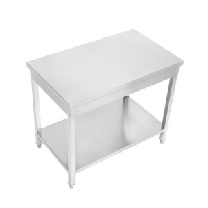 Tavolo Inox 1600 x 600 mm con Ripiano Inferiore — AISI 201