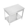 Tavolo Inox 1600 x 600 mm con Ripiano Inferiore — AISI 201