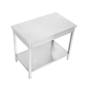 Stainless Steel Table 1200x700 mm with Lower Shelf — Pro CHR
