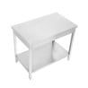 Stainless Steel Table 1200x700 mm with Lower Shelf — Pro CHR