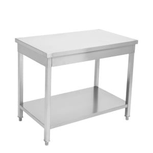 Tavolo Inox 1200x700 mm con Ripiano Inferiore — Pro CHR