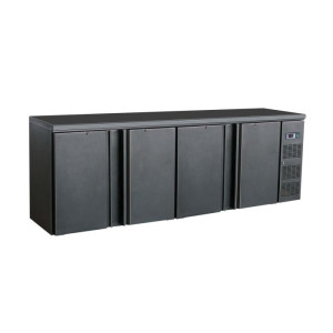 Retro Bar Frigorifero Nero 4 Porte - 698 L | CombiSteel