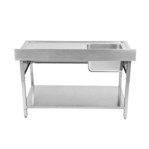 Lavello 1 Vasca con Schienale e Ripiano - L 1000 x P 700 mm - Dynasteel