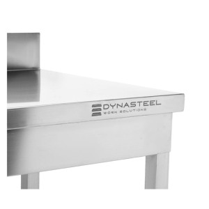 Tavolo Inox con Schienale e Ripiano Dynasteel - Robusto e Pratico