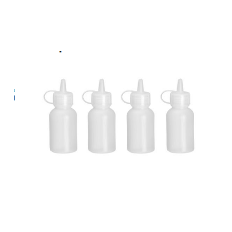 Mini Flacone Distributore - 30 ml - Confezione da 4 | Dosate con precisione condimenti e salse | Marca HENDI