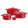 Cocotte in ghisa smaltata rossa - 6,8 L HENDI: una cottura perfetta e versatile!