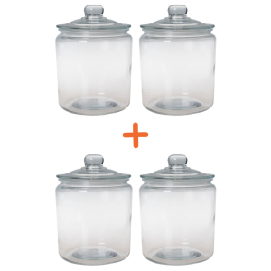Barattolo per Biscotti - 6,3 L - Set di 4 - Dynasteel