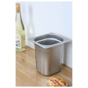 Gastro GN 1/6 Stainless Steel Tray - Depth 200 mm - 3.4 L Dynasteel: Robust and practical