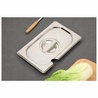 Dynasteel GN 1/4 stainless steel lid for Gastronorm container