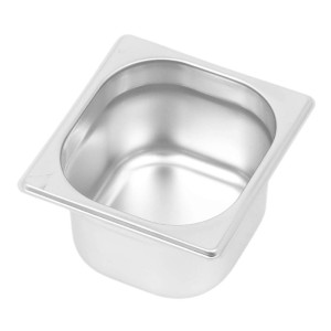 Bac Gastro GN 1/6 Inox - Profondità 100 mm - 1,6 L - Dynasteel