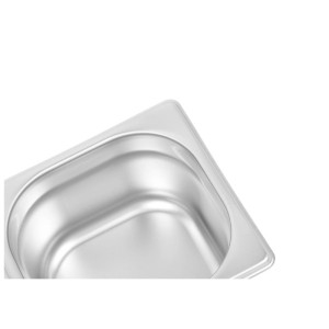 Bac Gastro GN 1/6 Inox - Profondità 100 mm - 1,6 L - Dynasteel