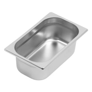 Bac Gastro GN 1/4 Inox - Profondità 100 mm - 2,8 L - Dynasteel