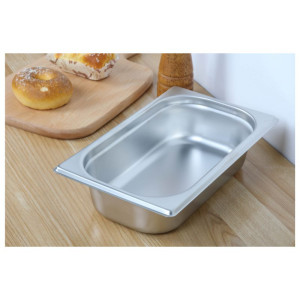 Bac Gastro GN 1/4 Inox - Profondità 65 mm - 1,8 L - Dynasteel