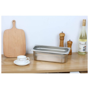 Bac Gastro GN 1/3 Inox - Profondità 100 mm - 3,7 L - Dynasteel