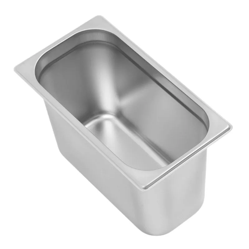 Bacinella Gastronorm GN 1/3 Inox AISI 201 - 325 x 175 x 200 mm - 7,5 L - Adatta alla Lavastoviglie, Cucina