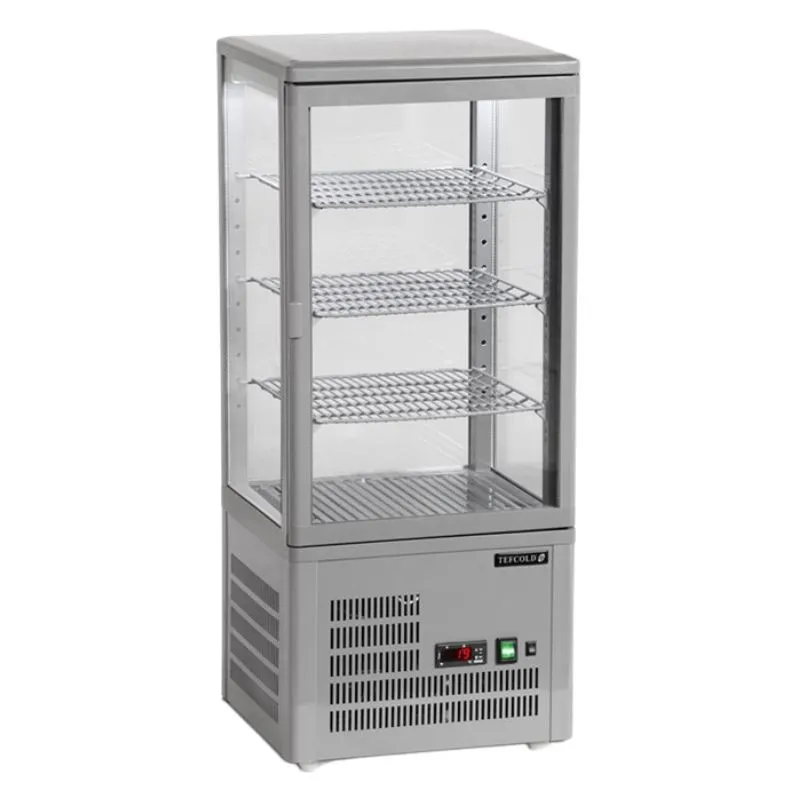 Vetrina Refrigerata da Banco Porta Vetrata Grigia - 78 L