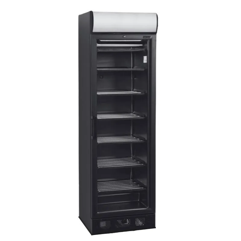 Vetrina Congelatore con Tettuccio Porta Vetrata - Nero - 270 L
