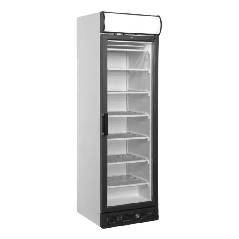 Vetrina Congelatore con Tettuccio Porta Vetrata - Bianco - 270 L