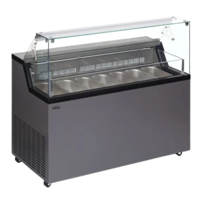 Vetrina per Gelato con Coperchio di Servizio - 7 x 5 L