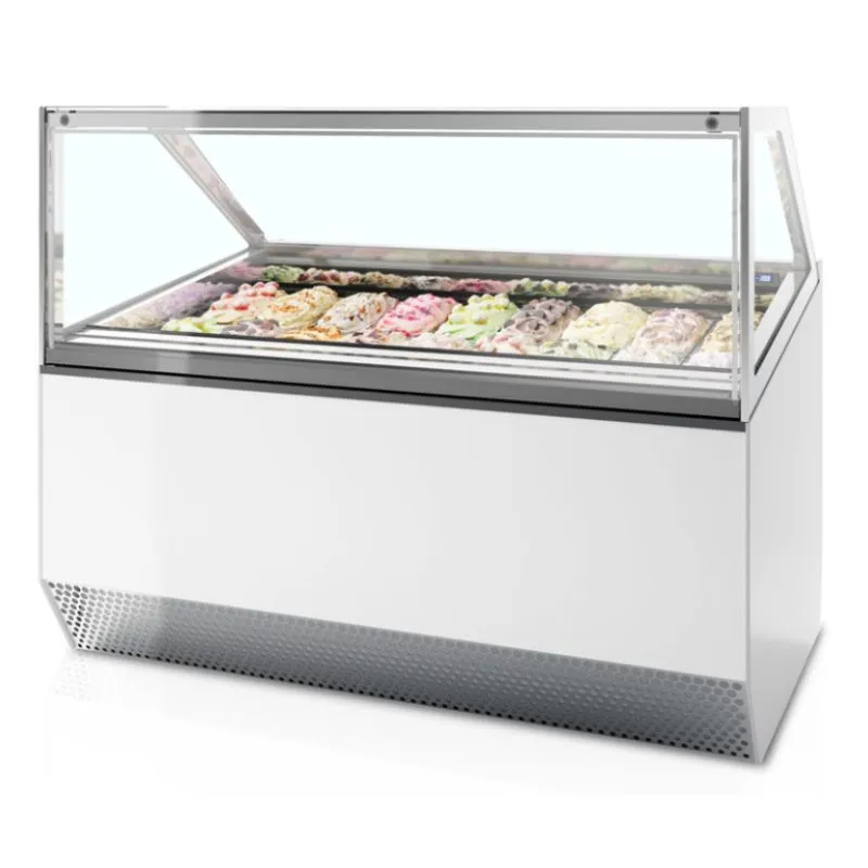 Vetrina Refrigerata Ventilata con Facciata Dritta - 18 x 5 L