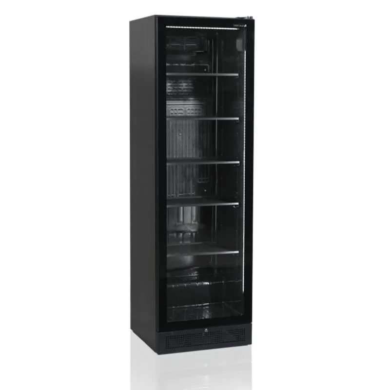 Armadio Refrigerato Nero - Porta Vetrata - 347 L