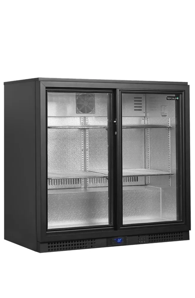 Retrobar Refrigerato 2 Porte Vetrate Scorrevoli - 188 L