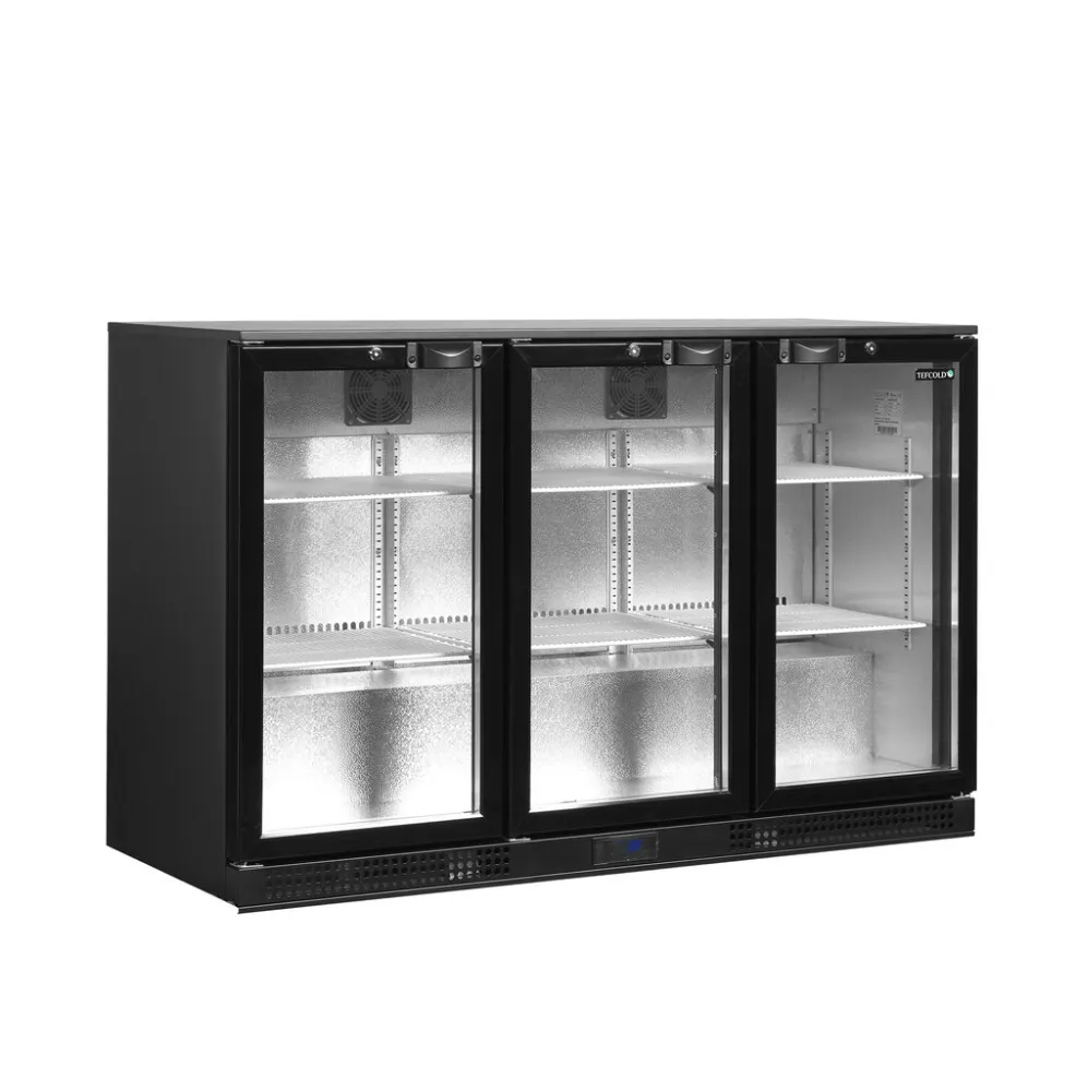 Retrobar Refrigerato 3 Porte in Vetro - 278 L