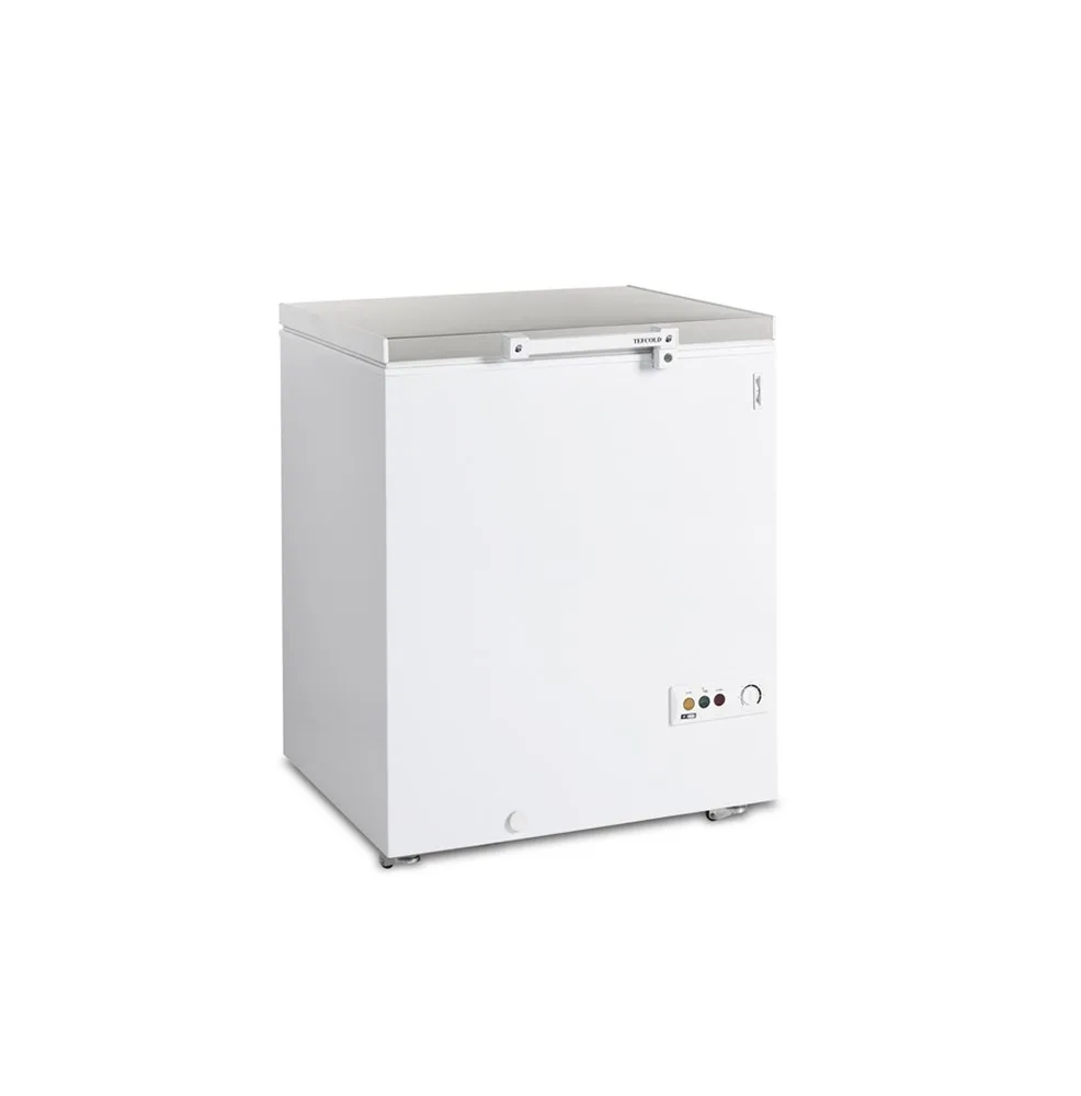 Congelatore a Pozzetto con Coperchio in Acciaio Inox - 185 L