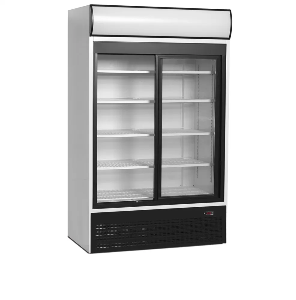 Armadio Refrigerato 2 Porte Vetrate Scorrevoli - 645 L