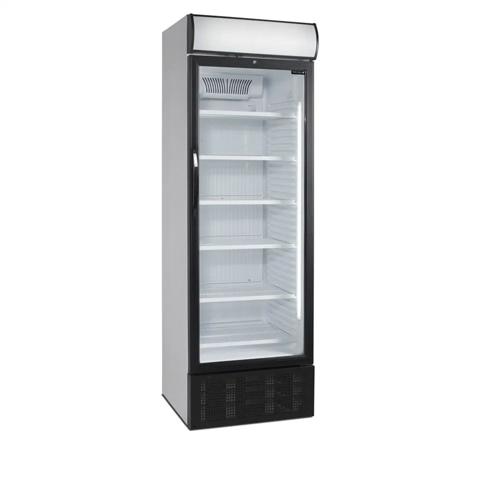 Armadio Frigorifero per Bevande 1 Porta Vetrata Bianco - 374 L
