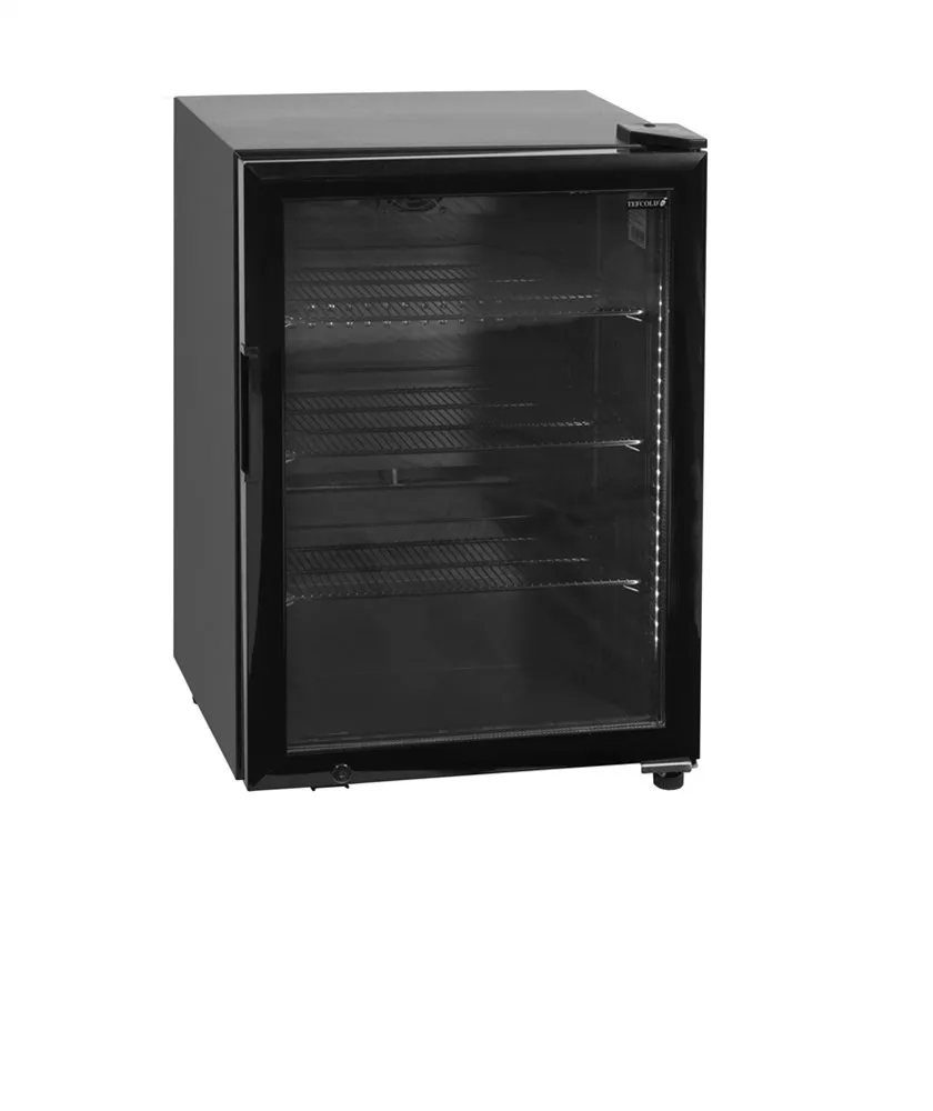 Raffreddatore di Caviale - Nero - Porta a Vetro - 81 L