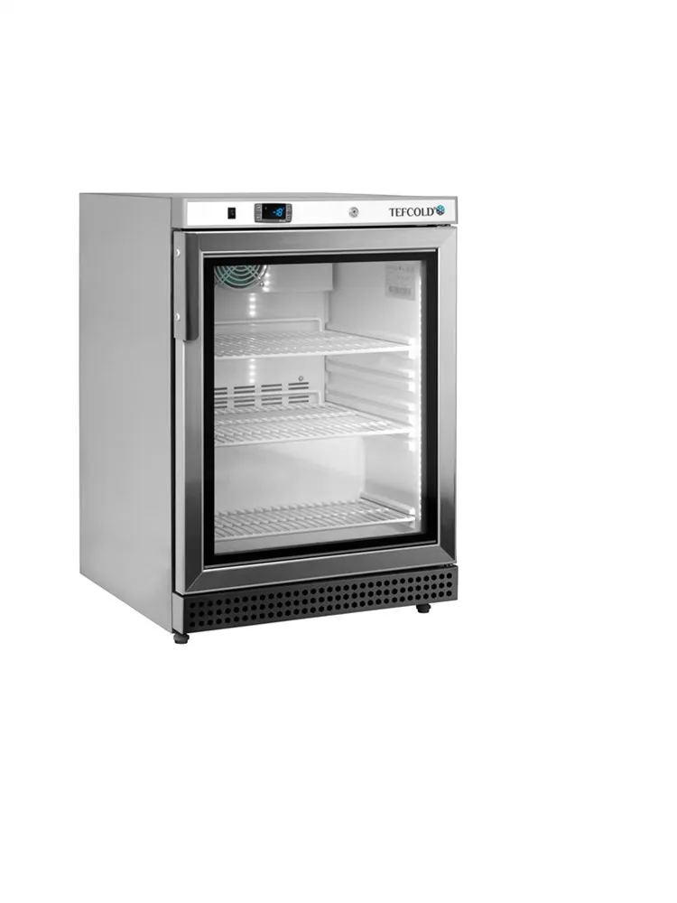 Armadio Refrigerato Negativo Ventilato Vetrato - Inox - 120 L