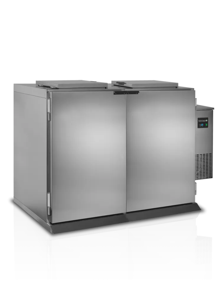 Pattumiera Refrigerata Ventilata in Acciaio Inox - 2 Porte - 120 L