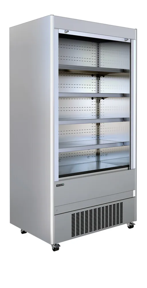 Vetrina Refrigerata in Acciaio Inox - 4 livelli - 580 L