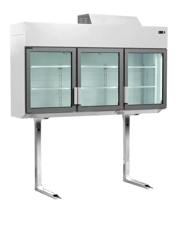 Congelatore Armadio a Muro da Supermercato Bianco - 3 Porte - 545 L