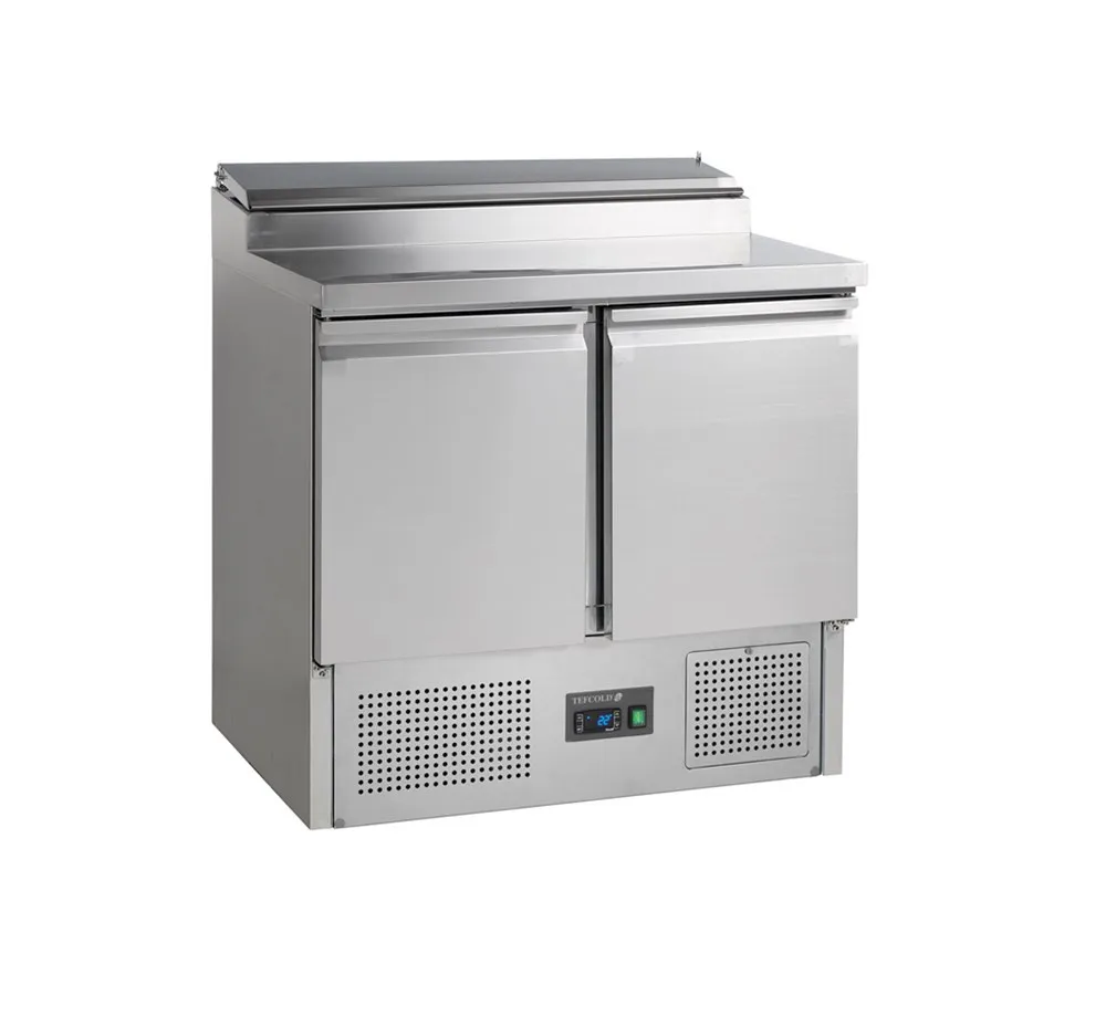 Saladette Refrigerata GN 1/1 in Acciaio Inox - 2 Porte - 201 L - 5 GN 1/6