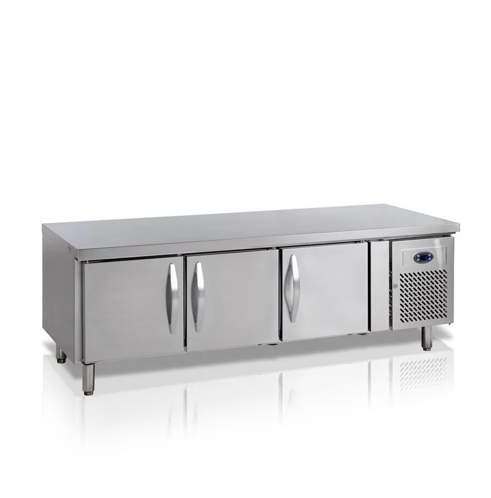 Tavolo Refrigerato Positivo di Sottobanco GN 1/1 - 262 L - 3 Porte