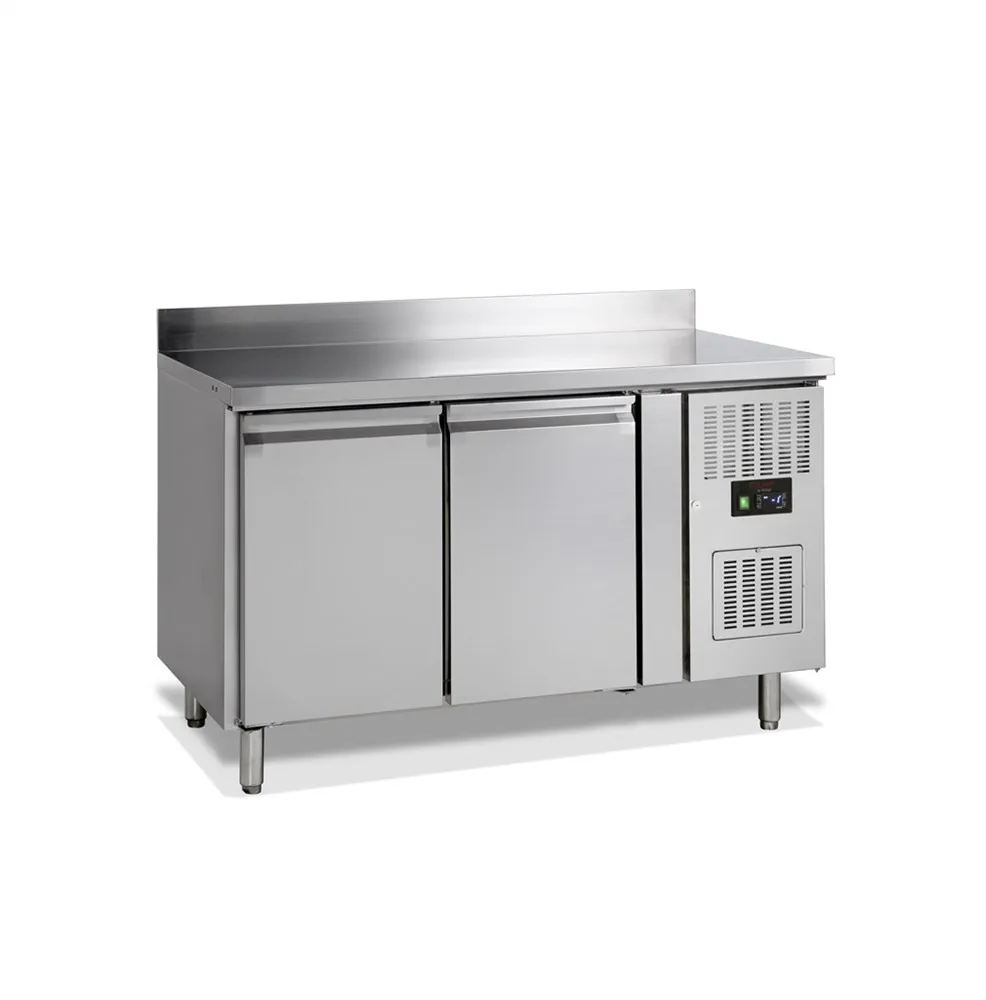 Tavolo Refrigerato Positivo 2 Porte con Alzatina - 272 L