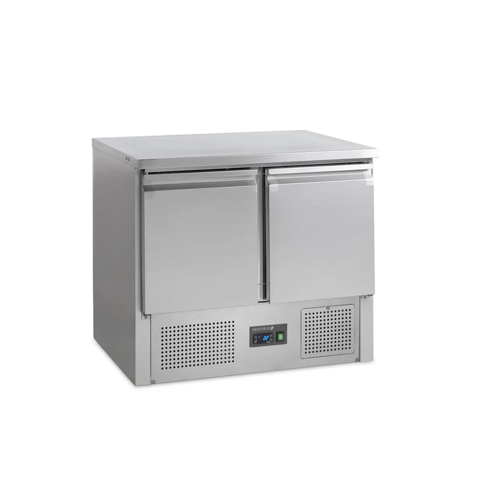 Saladette Refrigerata GN 1/1 in Acciaio Inox - 2 Porte - 230 L