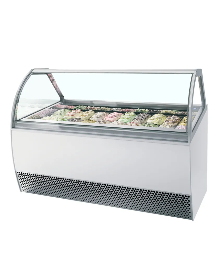 Vetrina Refrigerata Ventilata con Facciata Bombata - 20 x 5 L