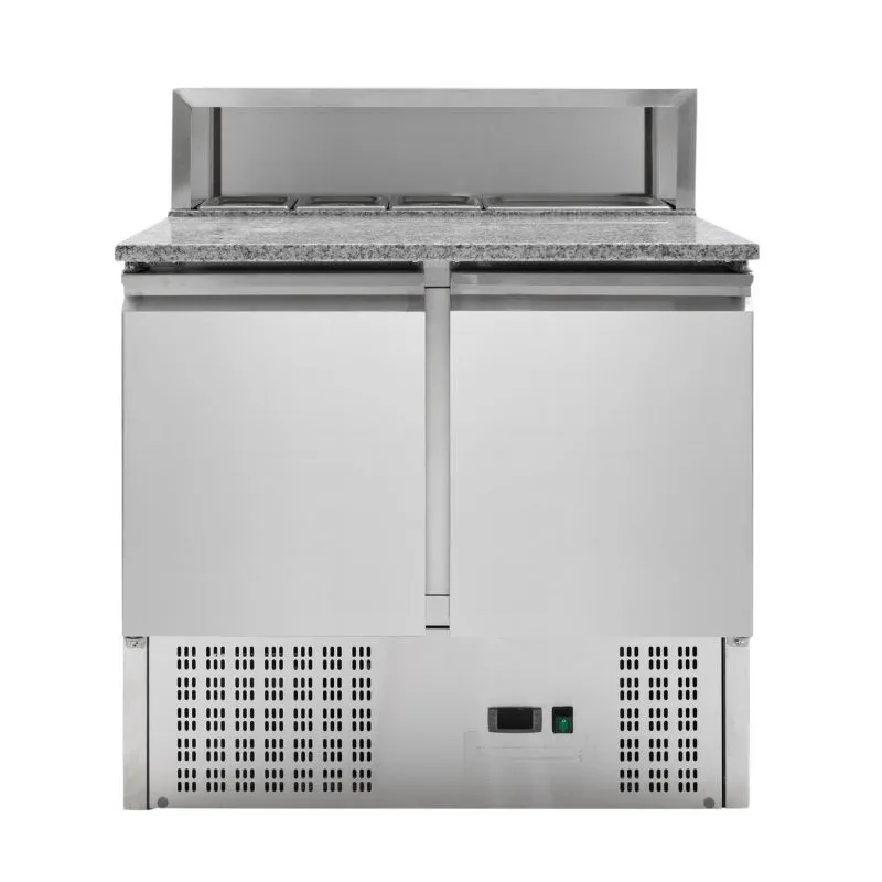 Mobile per Pizza Refrigerato - 2 Porte - 5 Vaschette GN 1/6