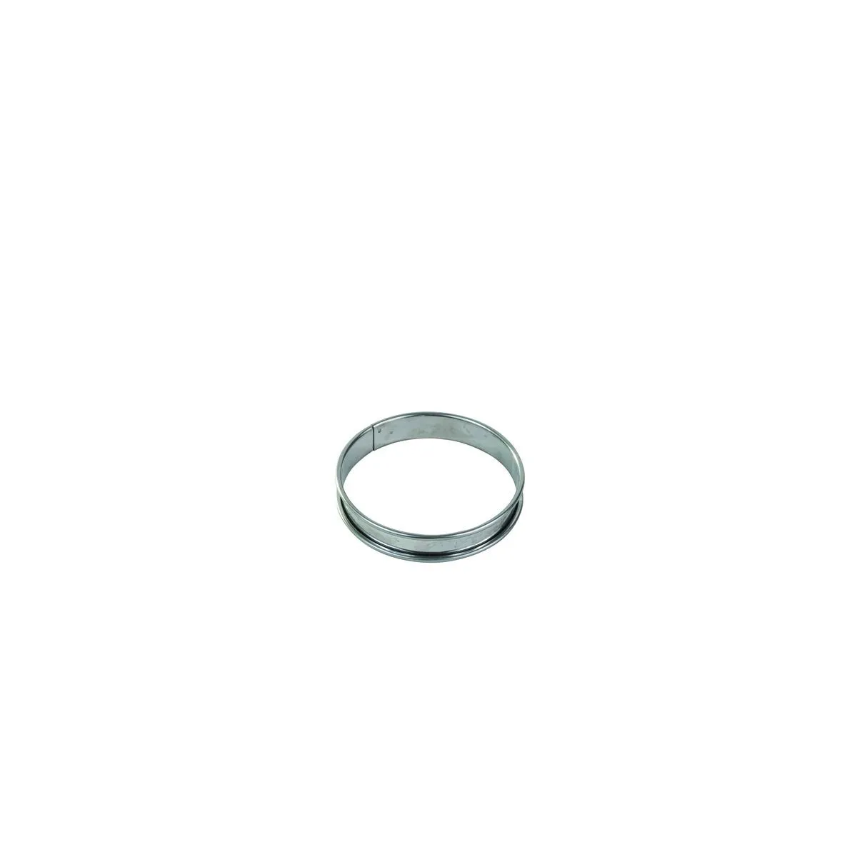 Cerchio per Crostata in Acciaio Inox a Bordo Arrotolato - ⌀ 100 mm