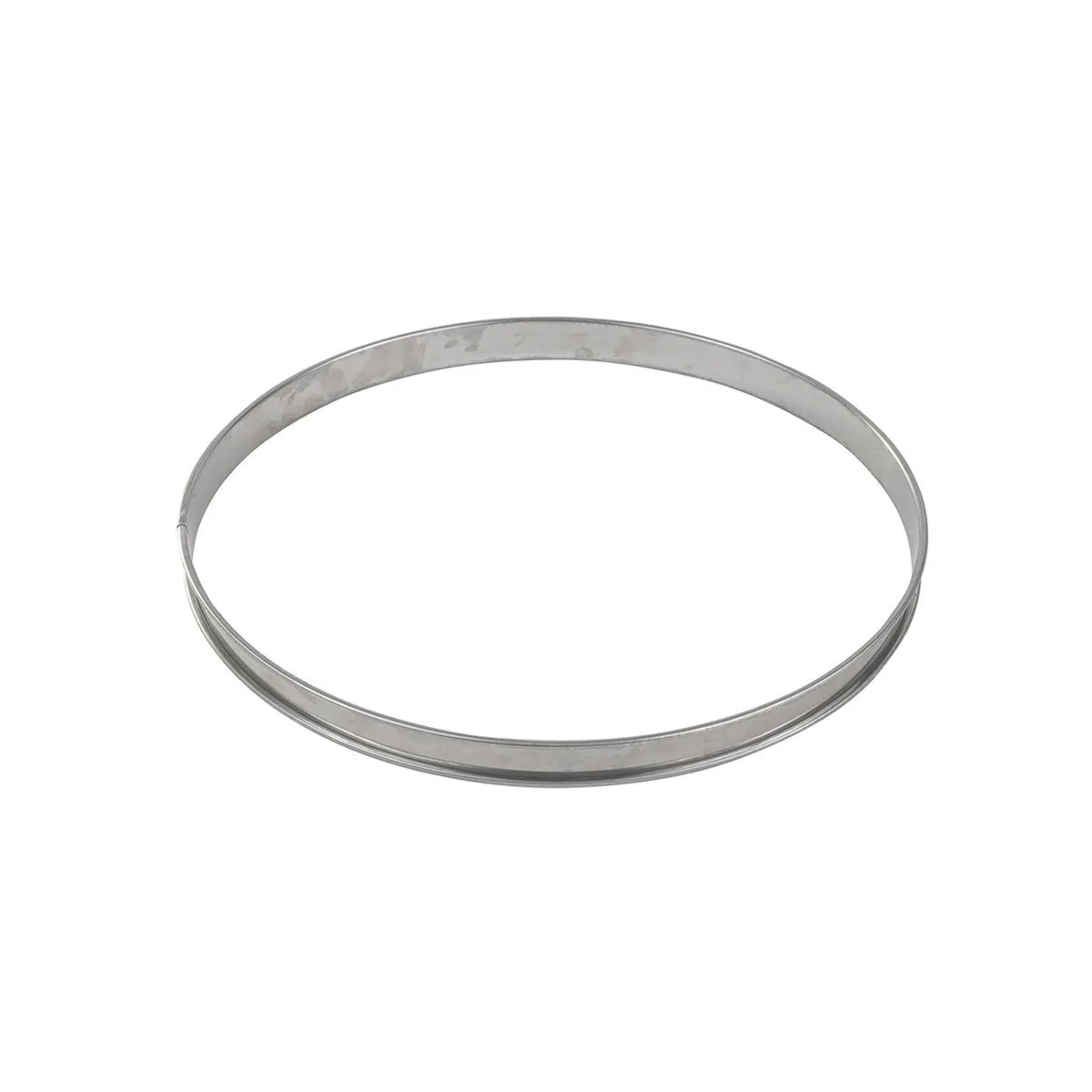 Cerchio per Crostata in Acciaio Inox con Bordo Arrotolato - ⌀ 260 mm