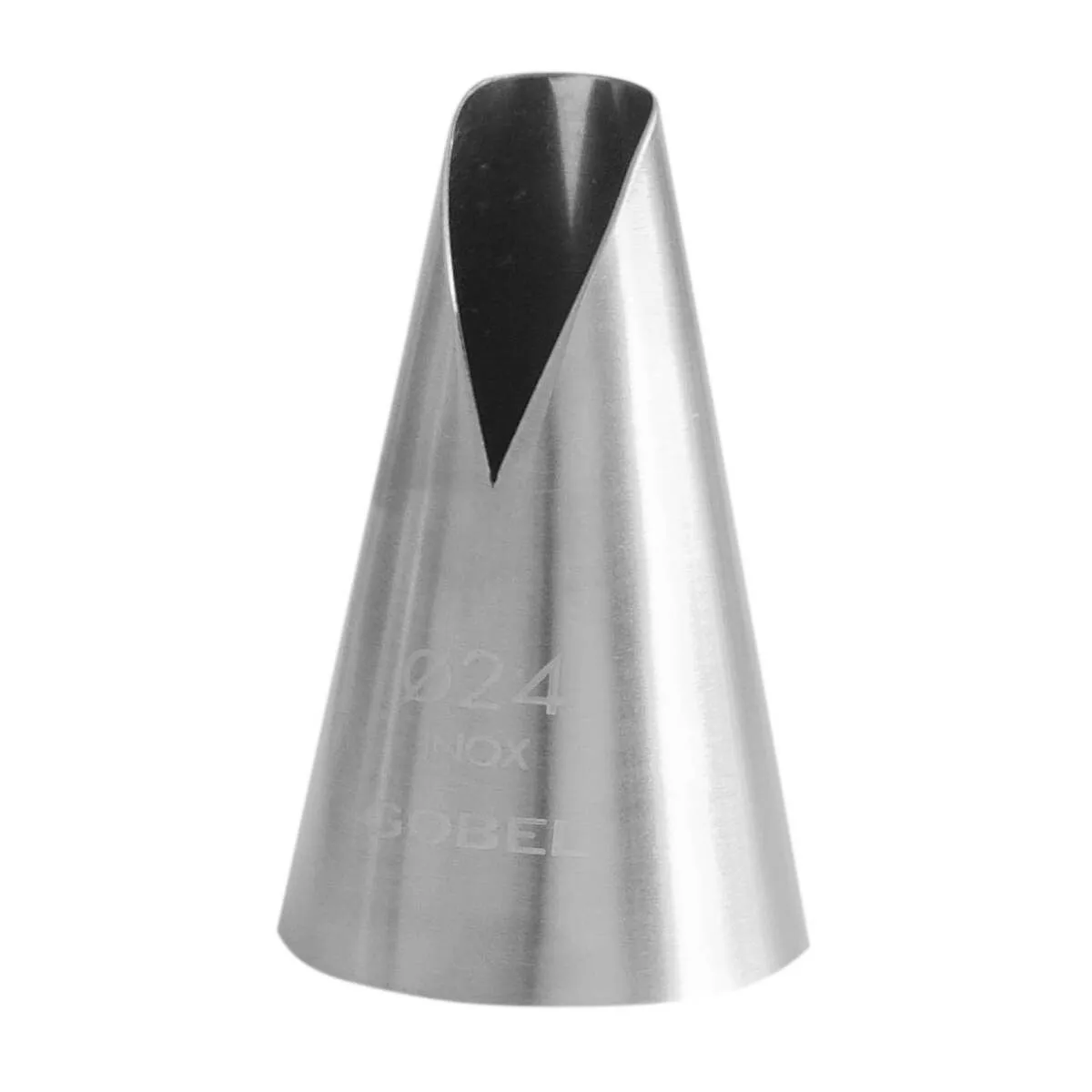 Bocchetta Saint-Honoré con Taglio Arrotondato in Acciaio Inox - ⌀ 24 mm
