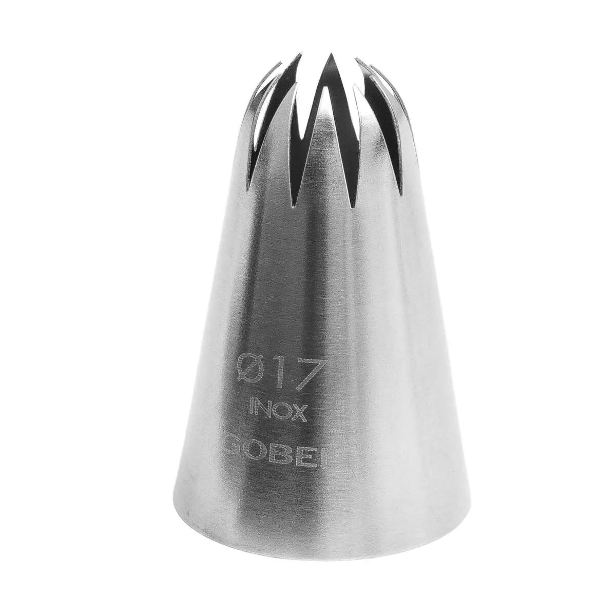 Bocchetta Rosa in Acciaio Inox a 12 Denti - ⌀ 17 mm
