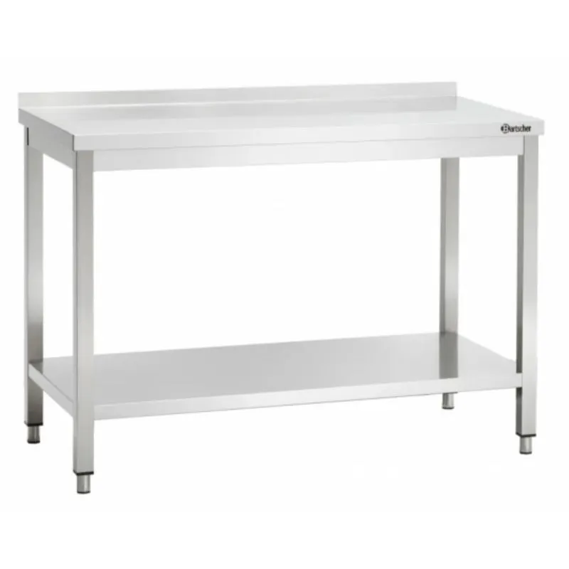 Tavolo Inox con Alzatina - L 1100 x P 600 mm